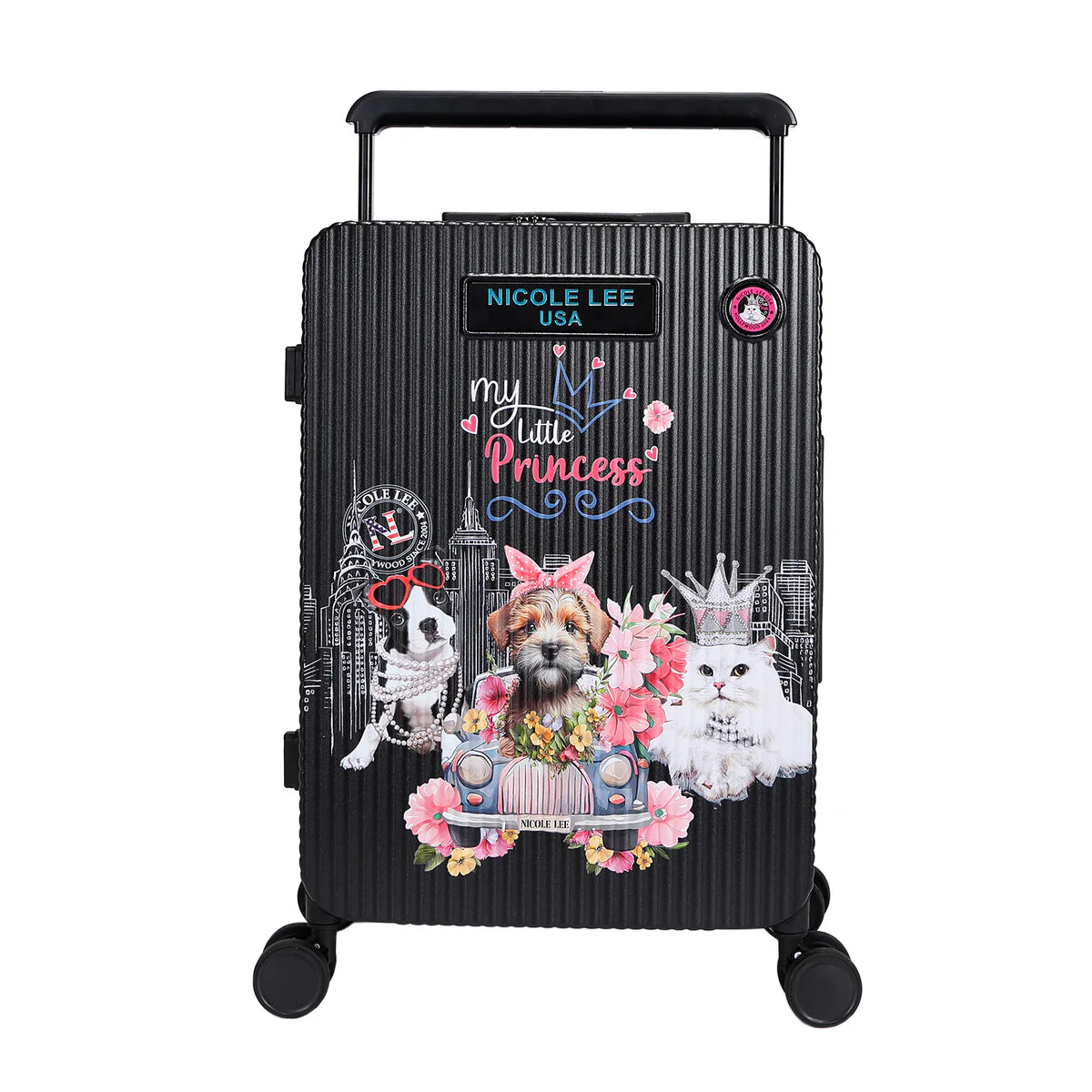 20" RIBBED CARRY-ON SUITCASE - HC3020 DREAM COMES TRUE / HOLLYWOOD DRIVE / BLIND DATE / AKIKO LA BELLEZA / LADIES NIGHT OUT / FAMILY YEARBOOK / MARTHA TRAAVEL ITALY / VIOLET BLOSSOM / NAIL POLISH / SUN AND SAND / QUEEN CLEOPATRA