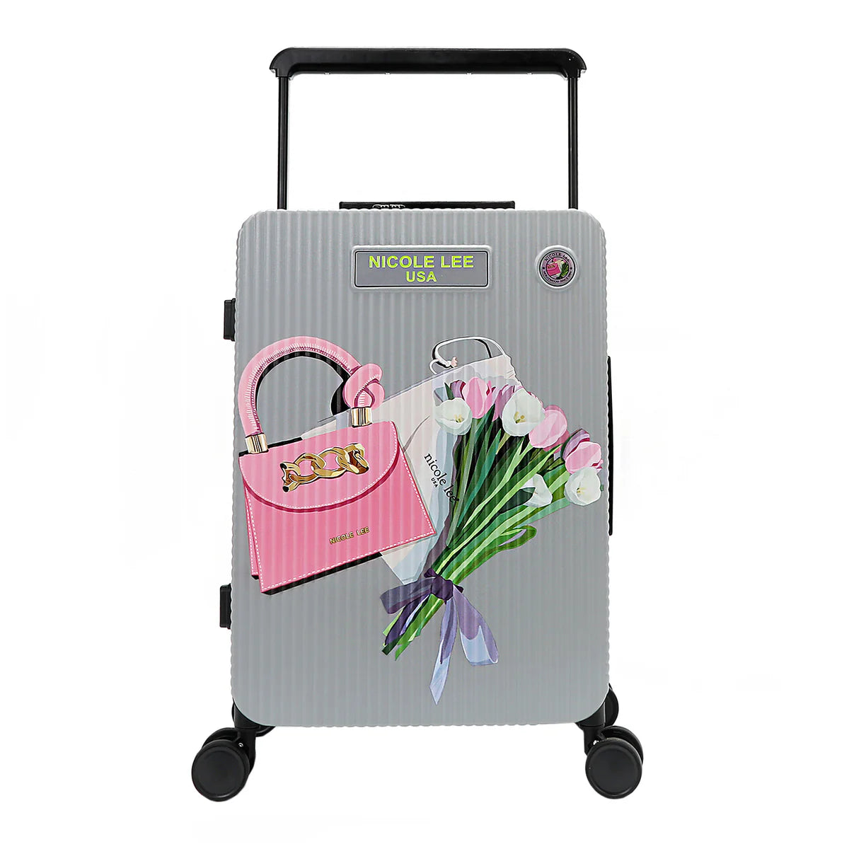 20" RIBBED CARRY-ON SUITCASE - HC3020 DREAM COMES TRUE / HOLLYWOOD DRIVE / BLIND DATE / AKIKO LA BELLEZA / LADIES NIGHT OUT / FAMILY YEARBOOK / MARTHA TRAAVEL ITALY / VIOLET BLOSSOM / NAIL POLISH / SUN AND SAND / QUEEN CLEOPATRA