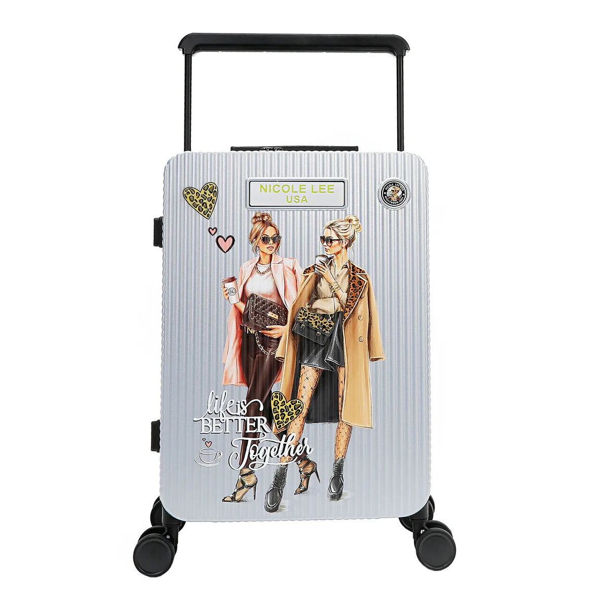 20" RIBBED CARRY-ON SUITCASE - HC3020 DREAM COMES TRUE / HOLLYWOOD DRIVE / BLIND DATE / AKIKO LA BELLEZA / LADIES NIGHT OUT / FAMILY YEARBOOK / MARTHA TRAAVEL ITALY / VIOLET BLOSSOM / NAIL POLISH / SUN AND SAND / QUEEN CLEOPATRA