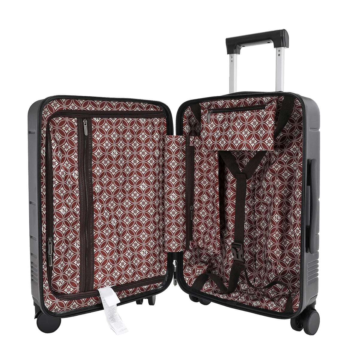 20" STRIPE CARRY-ON SUITCASE - HC4020 DREAM COMES TRUE / HOLLYWOOD DRIVE / BLIND DATE / AKIKO LA BELLEZA / LADIES NIGHT OUT / FAMILY YEARBOOD /  MARTHA TRAVELS ITALY / VIOLET BLOSSOM / NAIL POLISH / SUN AND SAND / QUEEN CLEOPATRA / DREAM COMES TRUE