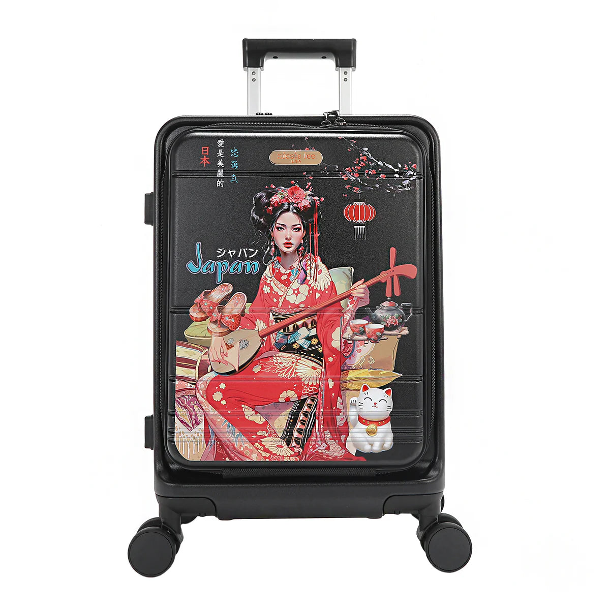 20" STRIPE CARRY-ON SUITCASE - HC4020 DREAM COMES TRUE / HOLLYWOOD DRIVE / BLIND DATE / AKIKO LA BELLEZA / LADIES NIGHT OUT / FAMILY YEARBOOD /  MARTHA TRAVELS ITALY / VIOLET BLOSSOM / NAIL POLISH / SUN AND SAND / QUEEN CLEOPATRA / DREAM COMES TRUE