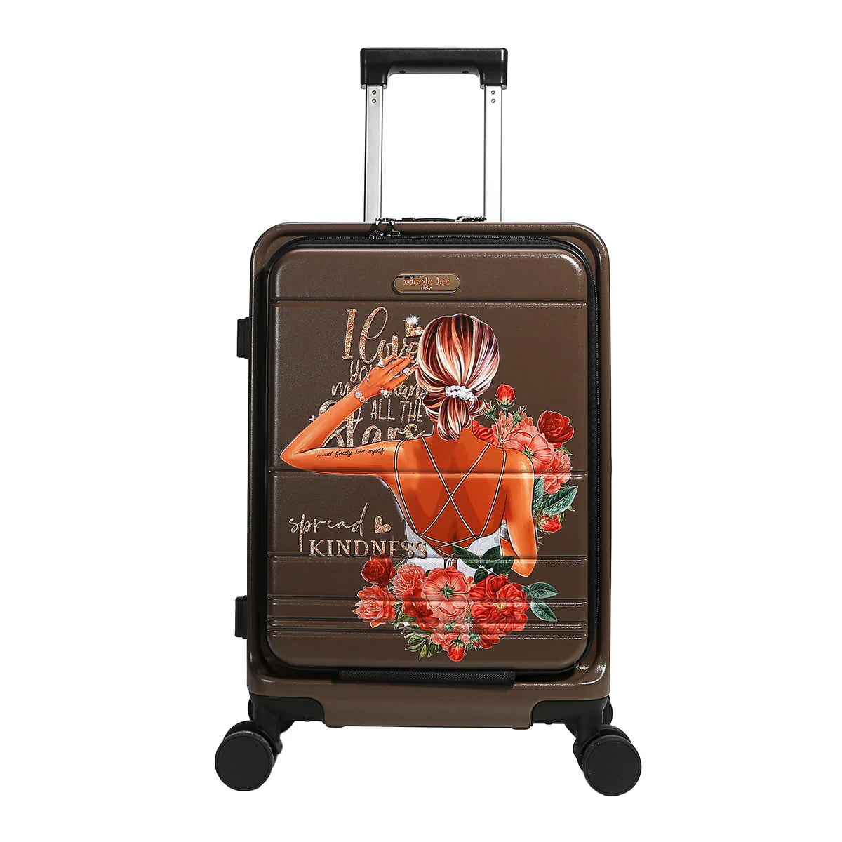 20" STRIPE CARRY-ON SUITCASE - HC4020 DREAM COMES TRUE / HOLLYWOOD DRIVE / BLIND DATE / AKIKO LA BELLEZA / LADIES NIGHT OUT / FAMILY YEARBOOD /  MARTHA TRAVELS ITALY / VIOLET BLOSSOM / NAIL POLISH / SUN AND SAND / QUEEN CLEOPATRA / DREAM COMES TRUE
