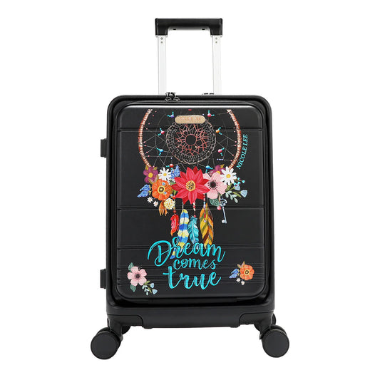 20" STRIPE CARRY-ON SUITCASE - HC4020 DREAM COMES TRUE / HOLLYWOOD DRIVE / BLIND DATE / AKIKO LA BELLEZA / LADIES NIGHT OUT / FAMILY YEARBOOD /  MARTHA TRAVELS ITALY / VIOLET BLOSSOM / NAIL POLISH / SUN AND SAND / QUEEN CLEOPATRA / DREAM COMES TRUE