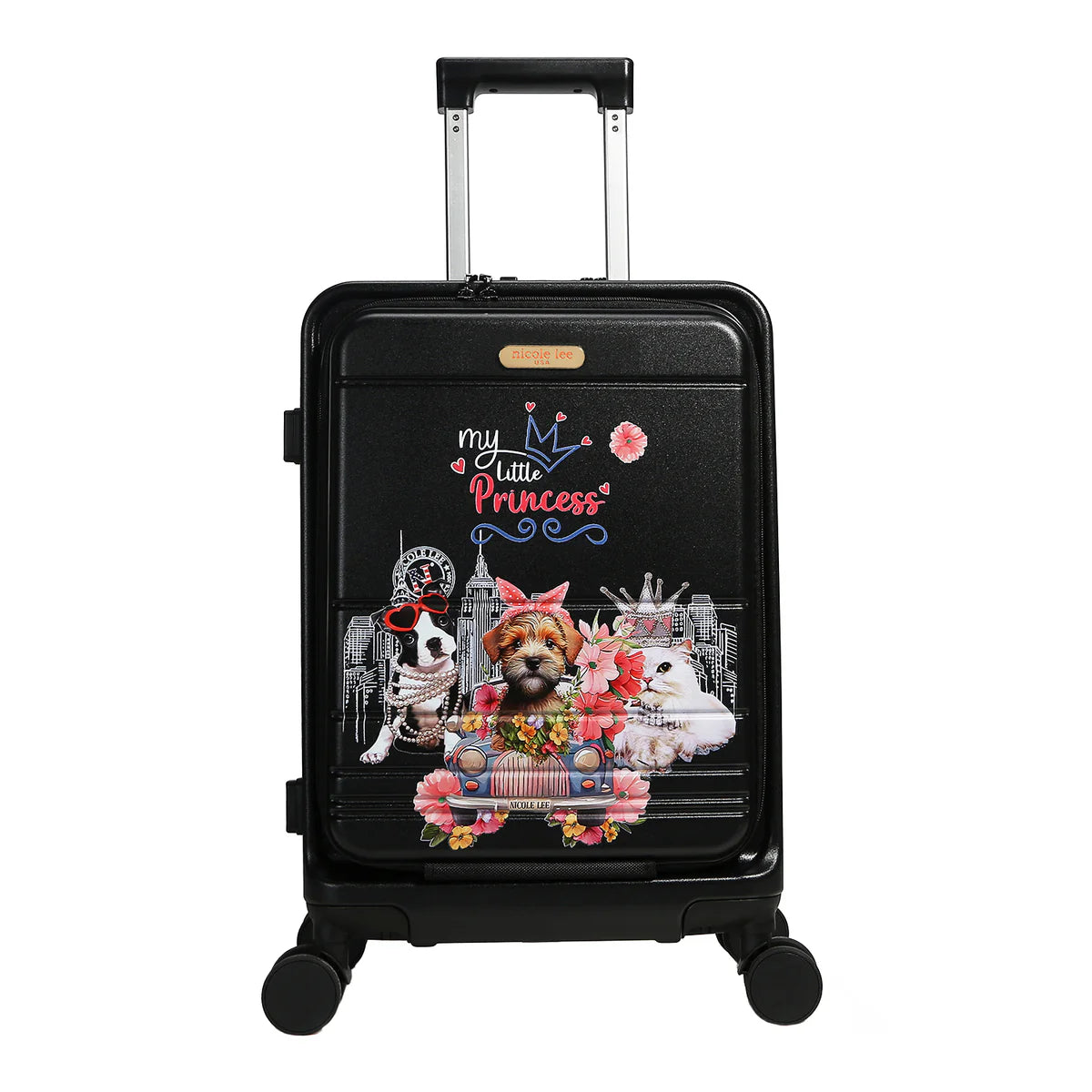20" STRIPE CARRY-ON SUITCASE - HC4020 DREAM COMES TRUE / HOLLYWOOD DRIVE / BLIND DATE / AKIKO LA BELLEZA / LADIES NIGHT OUT / FAMILY YEARBOOD /  MARTHA TRAVELS ITALY / VIOLET BLOSSOM / NAIL POLISH / SUN AND SAND / QUEEN CLEOPATRA / DREAM COMES TRUE