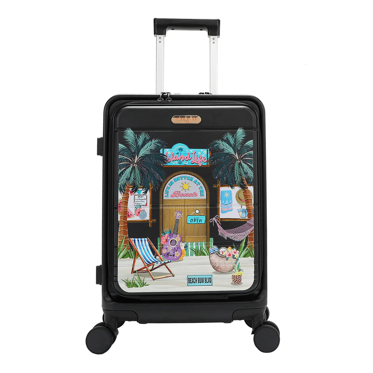 20" STRIPE CARRY-ON SUITCASE - HC4020 DREAM COMES TRUE / HOLLYWOOD DRIVE / BLIND DATE / AKIKO LA BELLEZA / LADIES NIGHT OUT / FAMILY YEARBOOD /  MARTHA TRAVELS ITALY / VIOLET BLOSSOM / NAIL POLISH / SUN AND SAND / QUEEN CLEOPATRA / DREAM COMES TRUE