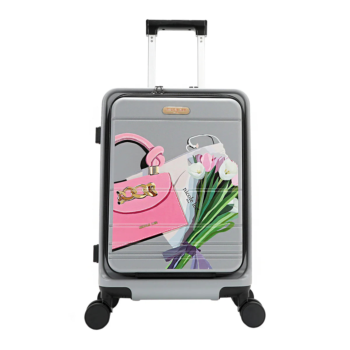 20" STRIPE CARRY-ON SUITCASE - HC4020 DREAM COMES TRUE / HOLLYWOOD DRIVE / BLIND DATE / AKIKO LA BELLEZA / LADIES NIGHT OUT / FAMILY YEARBOOD /  MARTHA TRAVELS ITALY / VIOLET BLOSSOM / NAIL POLISH / SUN AND SAND / QUEEN CLEOPATRA / DREAM COMES TRUE