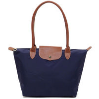 HM785 Nylon LOGO Flap Tote Bag