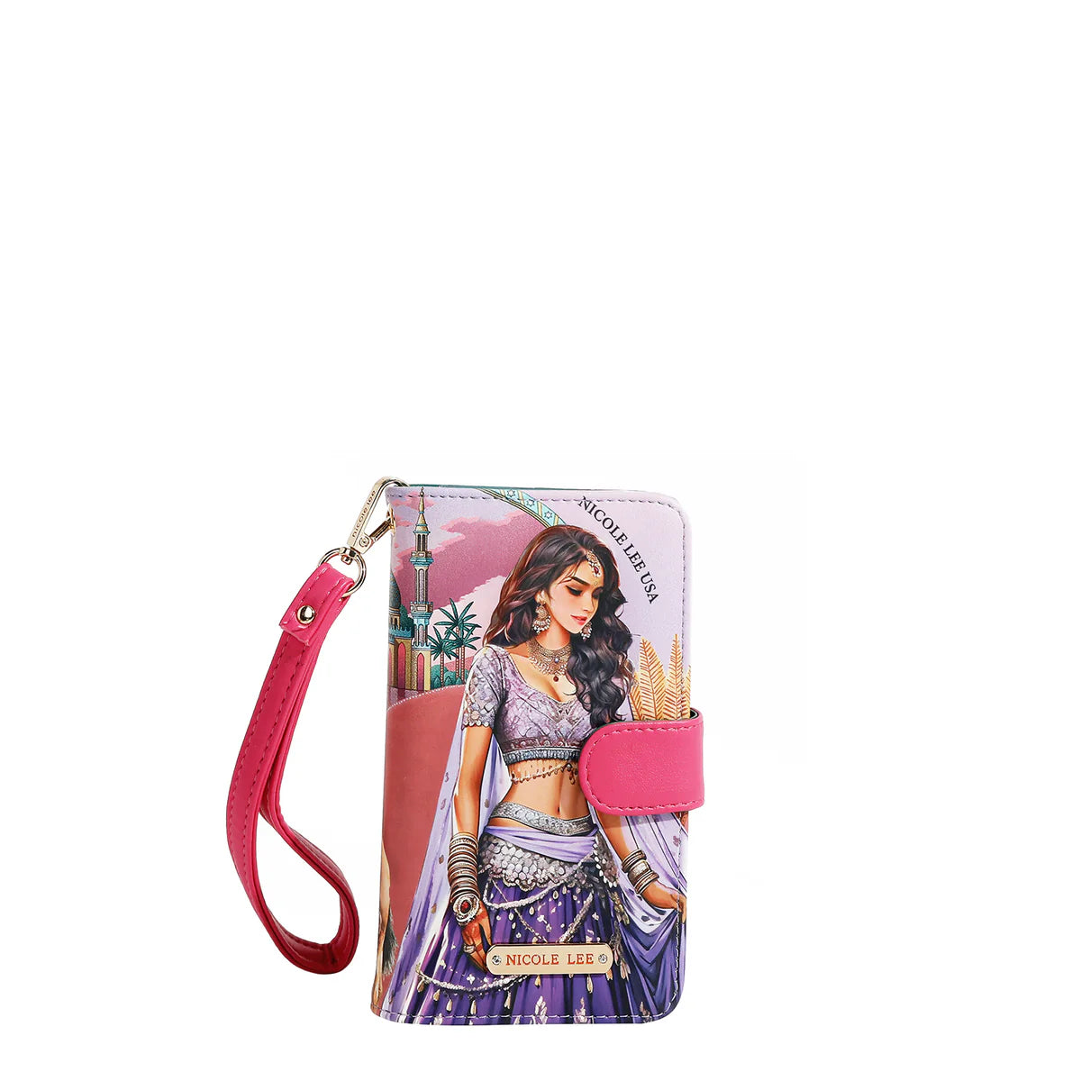 NL SIGNATURE PHONE CASE AND WALLET WRISTLET - HP6617 VIRTUAL FRIEND
