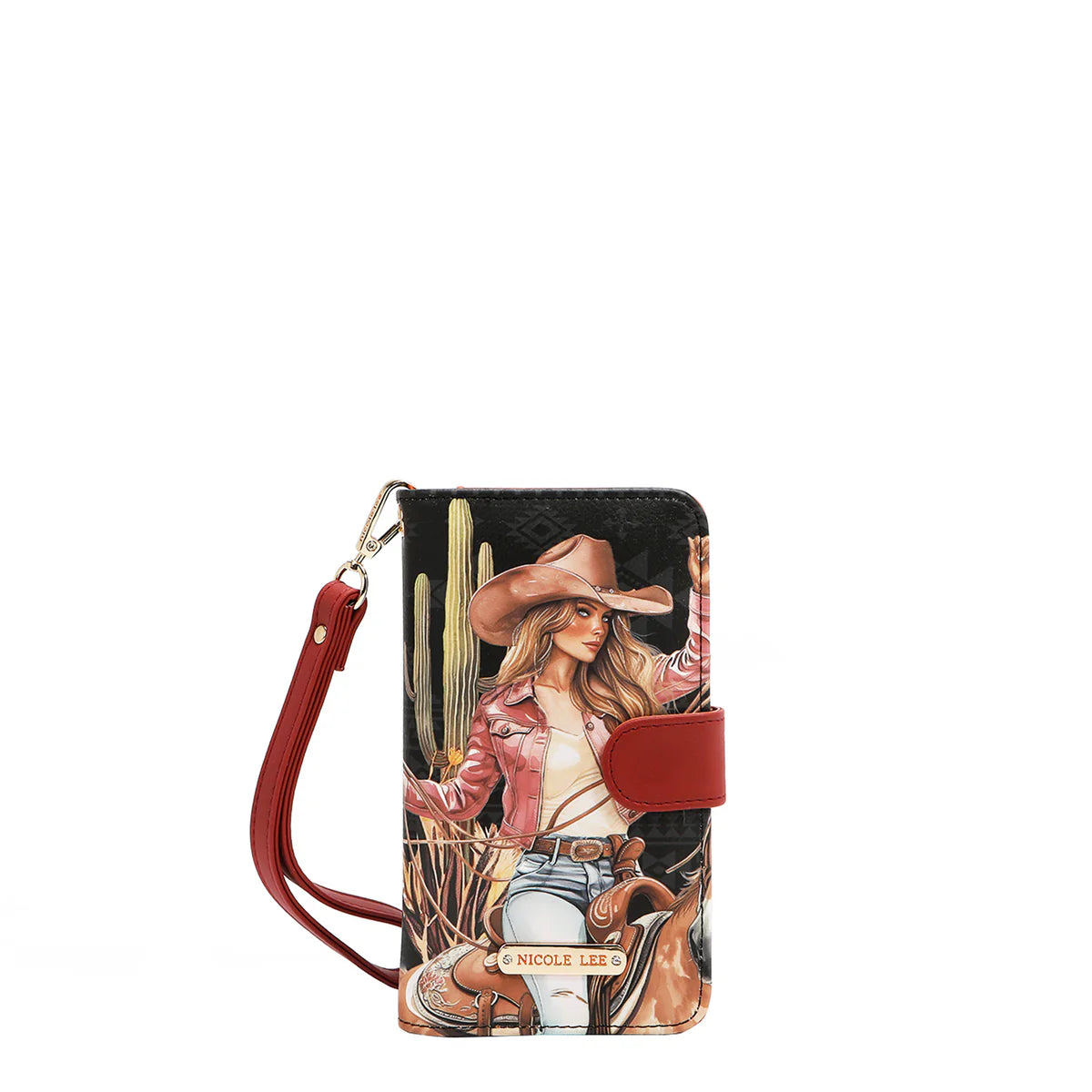 NL SIGNATURE PHONE CASE AND WALLET WRISTLET - HP6617 VIRTUAL FRIEND