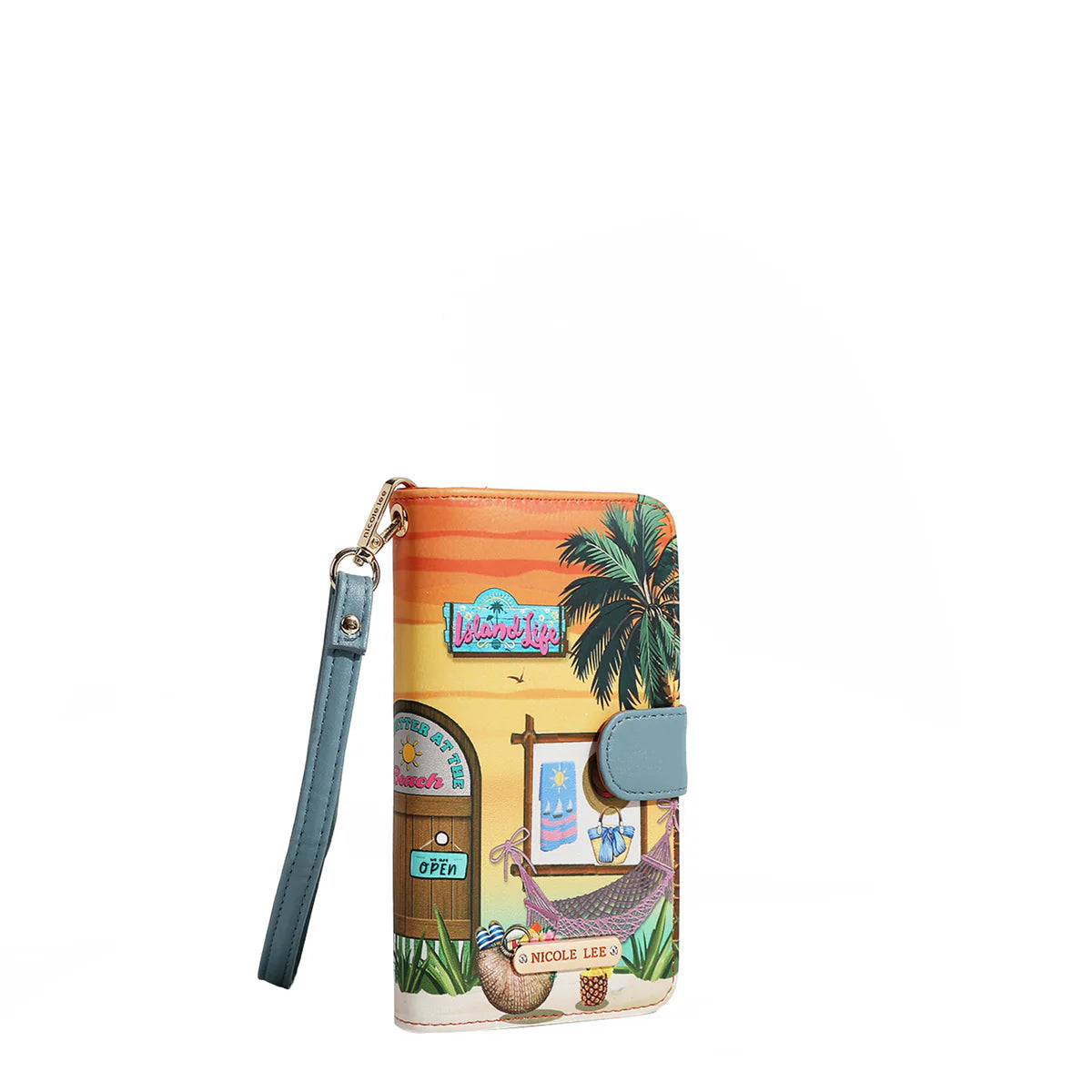 NL SIGNATURE PHONE CASE AND WALLET WRISTLET - HP6617 VIRTUAL FRIEND