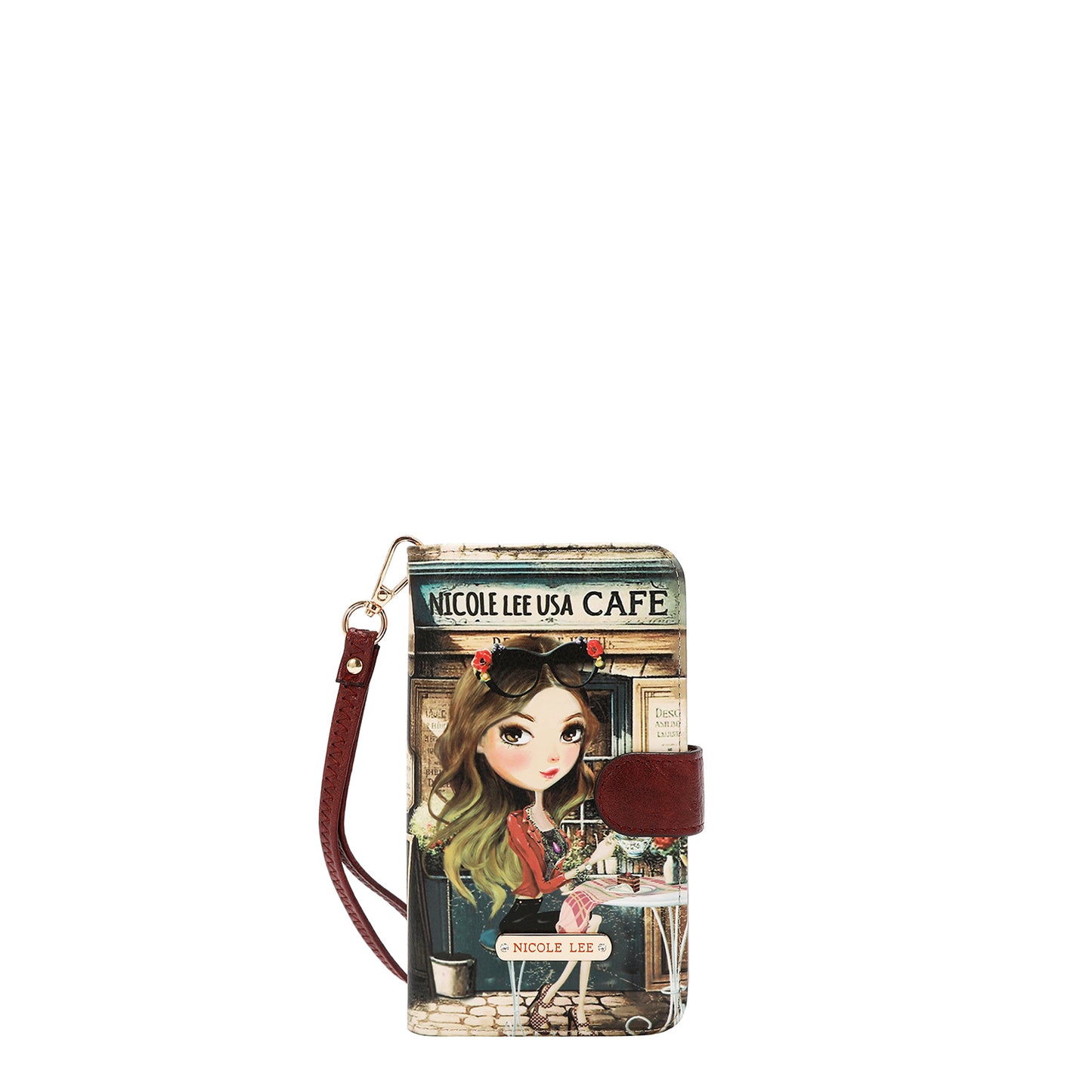 NL SIGNATURE PHONE CASE AND WALLET WRISTLET - HP6617 VIRTUAL FRIEND
