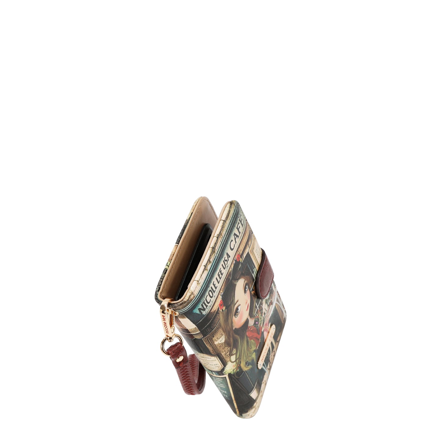 NL SIGNATURE PHONE CASE AND WALLET WRISTLET - HP6617 VIRTUAL FRIEND