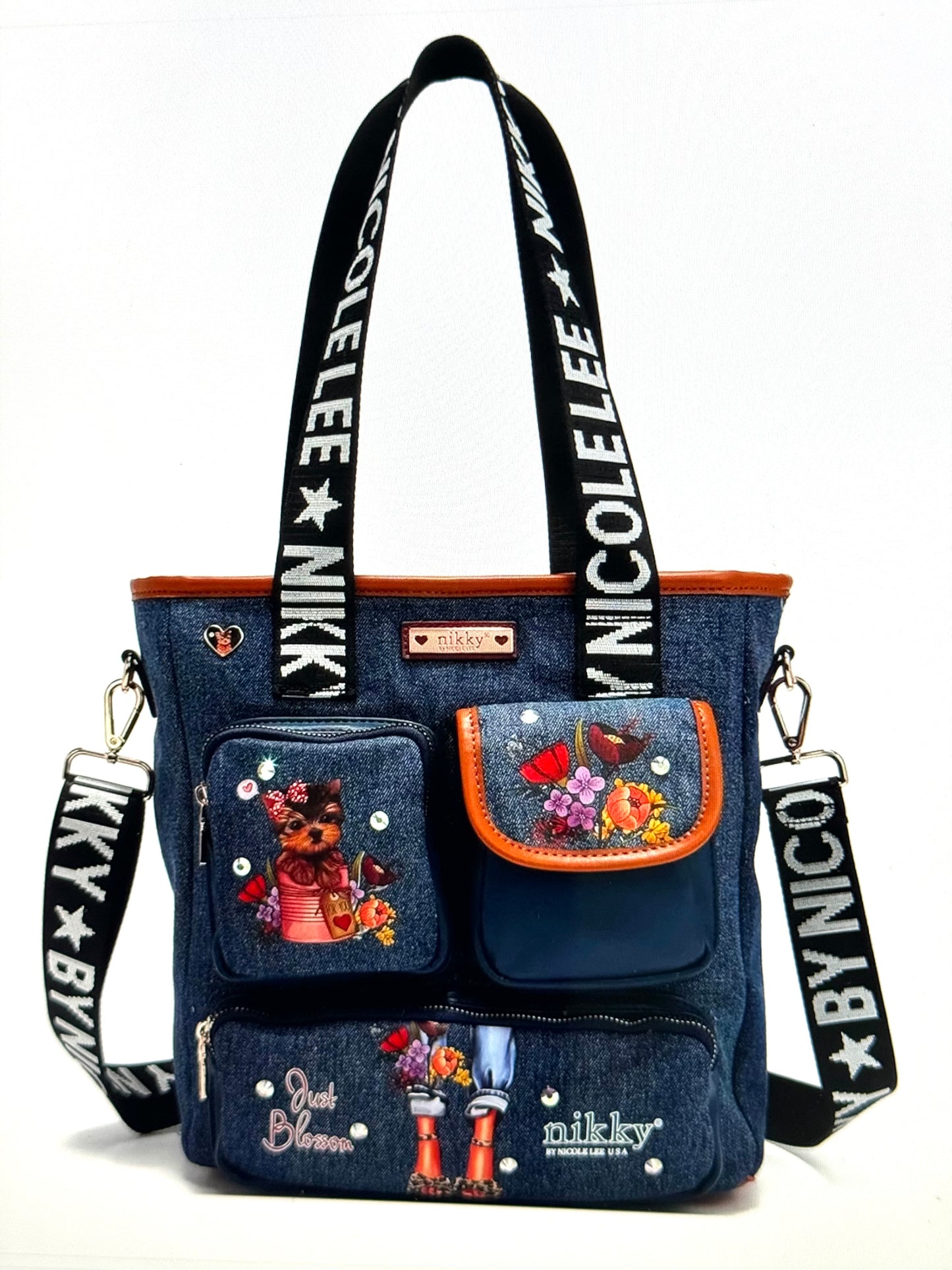 NK12437 Denim Tote Bag