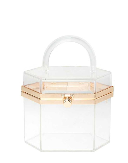 2047 Hard Case Acrylic Mini TRANSPARENT CROSSBODY BAG