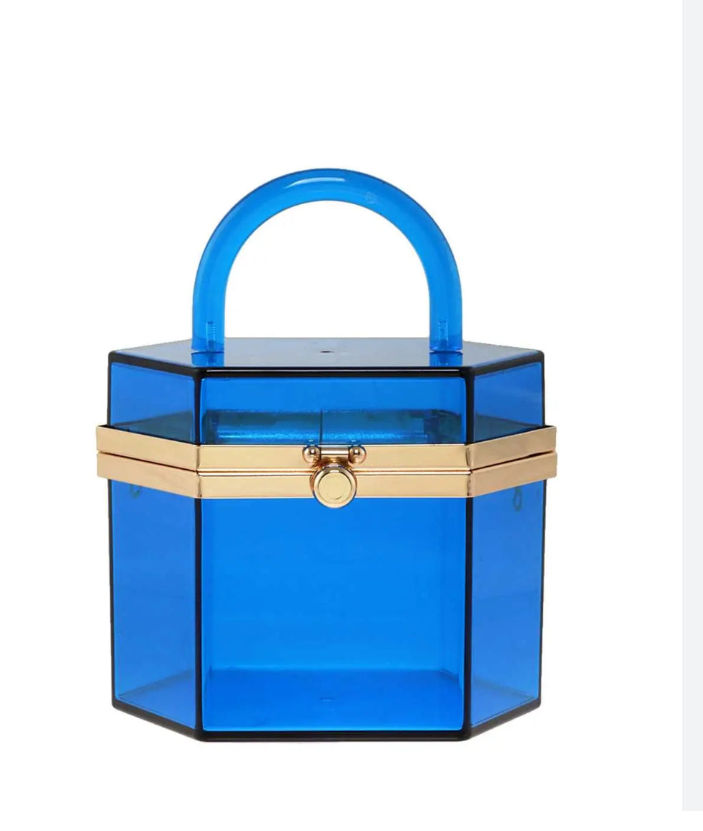 2047 Hard Case Acrylic Mini TRANSPARENT CROSSBODY BAG