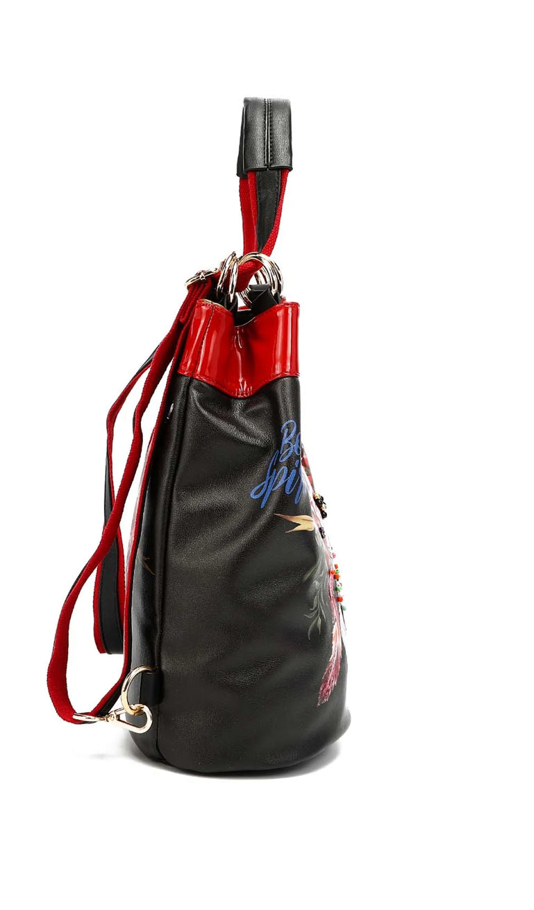 BOB16061 MULTIFUNCTIONAL BUCKET BAG BACKPACK