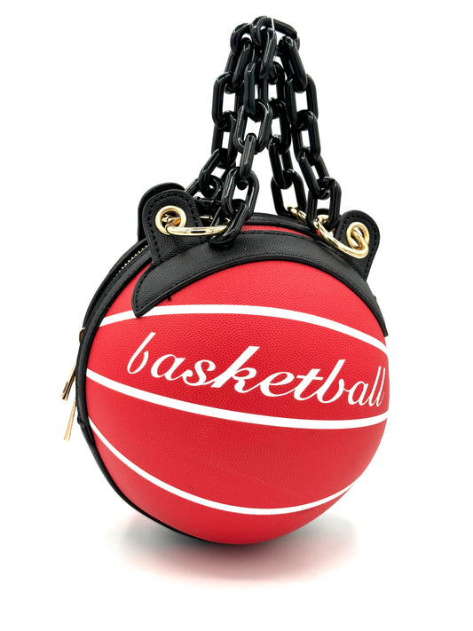 6673 Basket Ball Shape Shoulder Bag