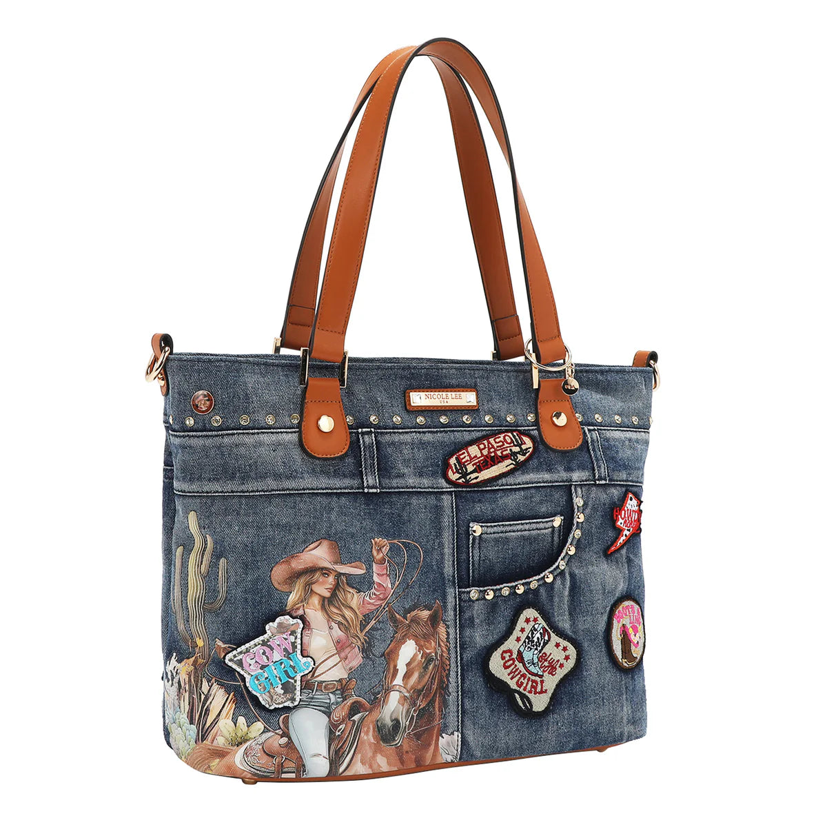 SOFIA MONTANA DENIM SHOPPER BAG - JS17027 SOFIA MONTANA