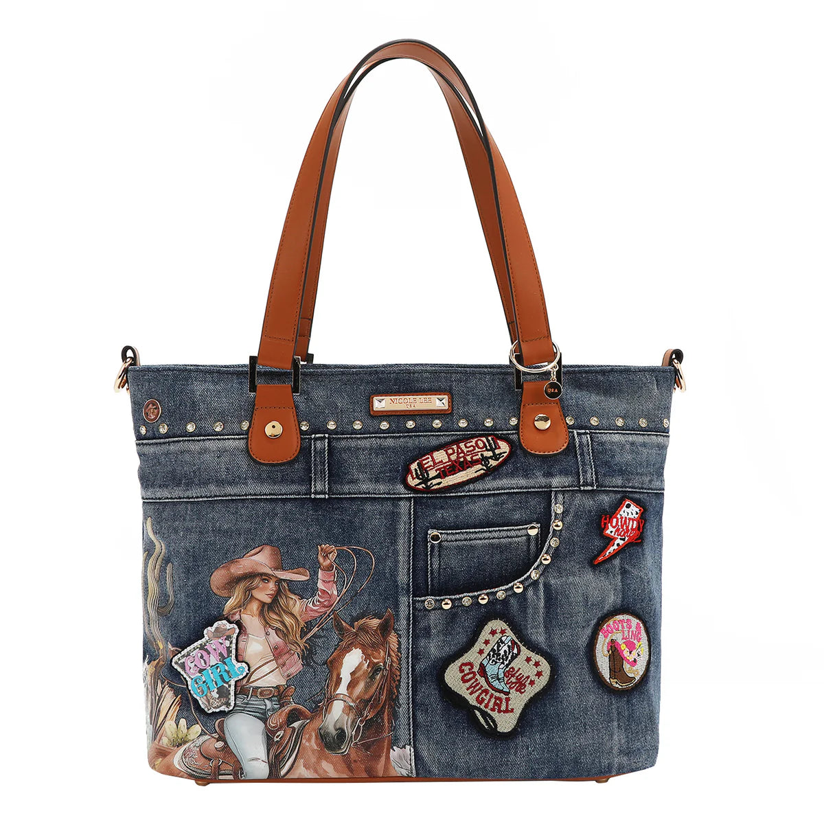 SOFIA MONTANA DENIM SHOPPER BAG - JS17027 SOFIA MONTANA