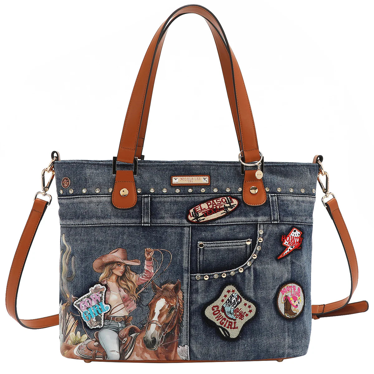 SOFIA MONTANA DENIM SHOPPER BAG - JS17027 SOFIA MONTANA