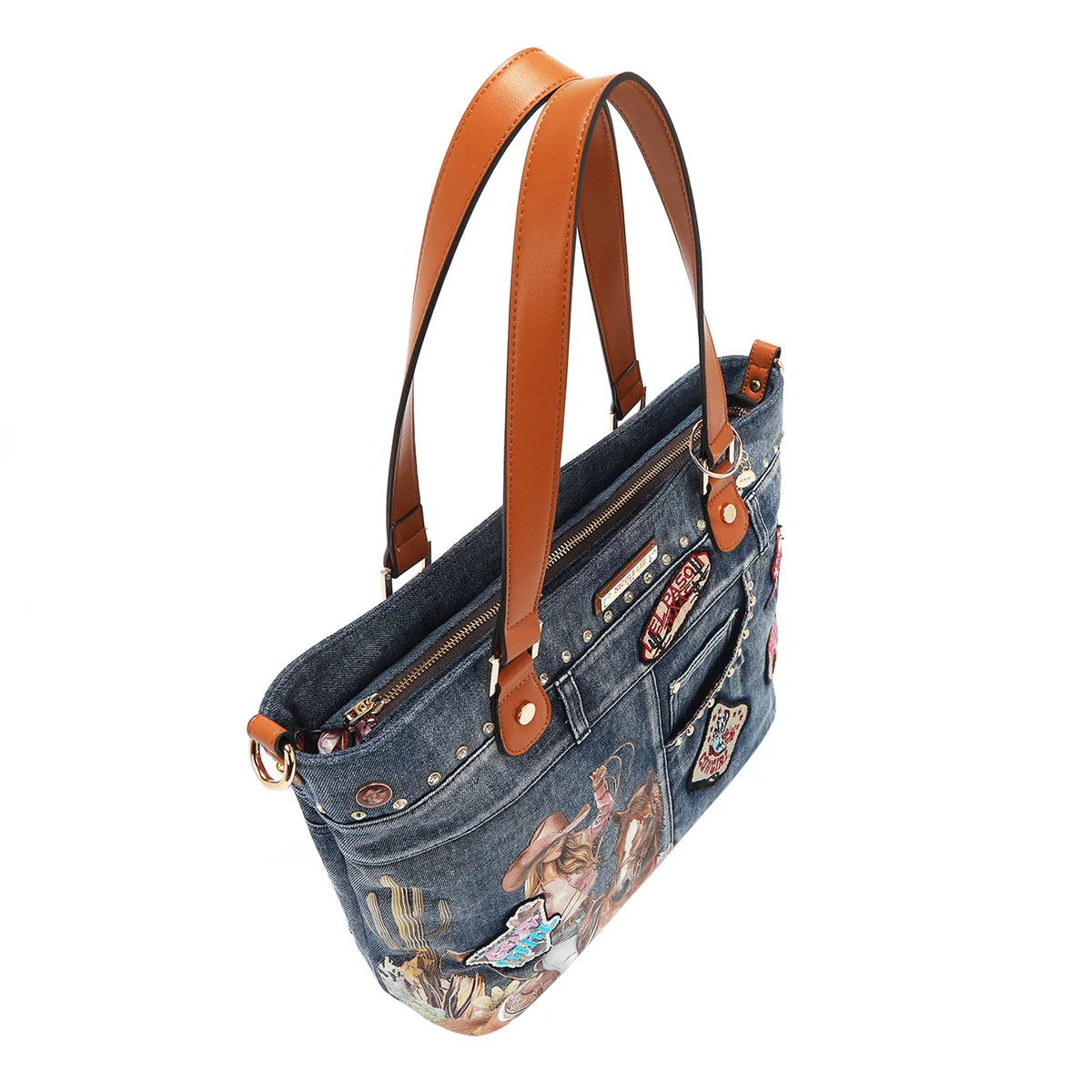 SOFIA MONTANA DENIM SHOPPER BAG - JS17027 SOFIA MONTANA