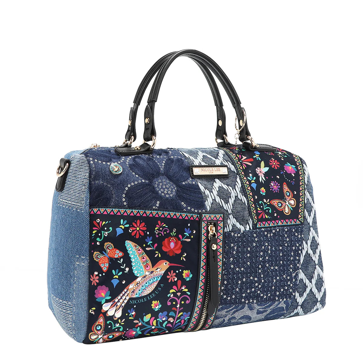 BOSQUE DE AMOR DENIM BOSTON BAG - JS17031 BOSQUE DE AMOR