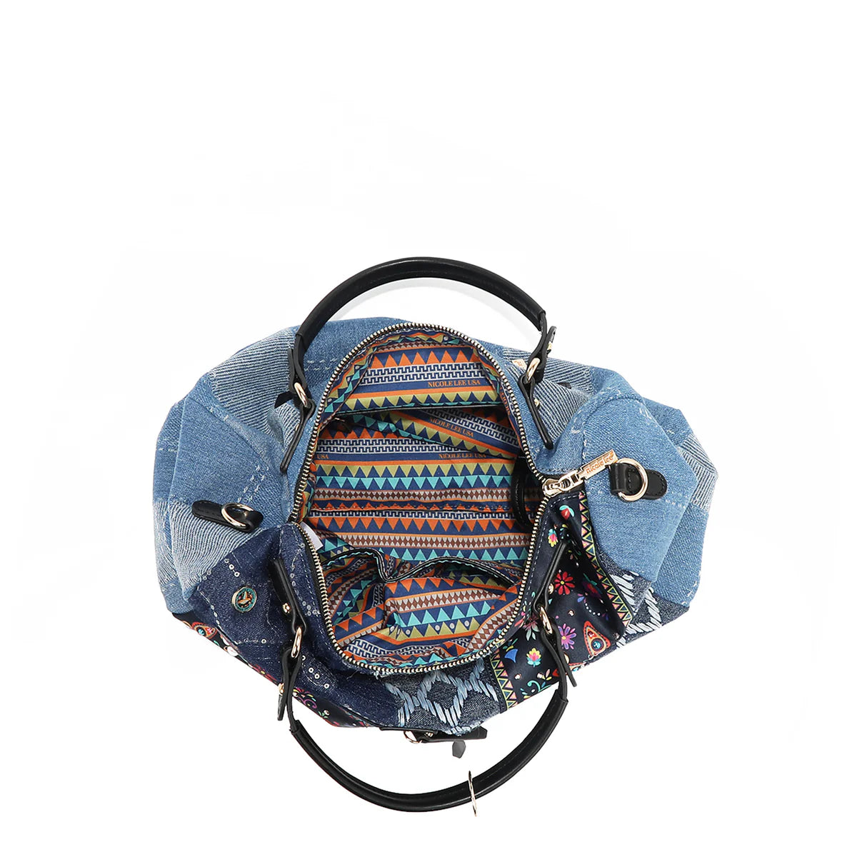 BOSQUE DE AMOR DENIM BOSTON BAG - JS17031 BOSQUE DE AMOR