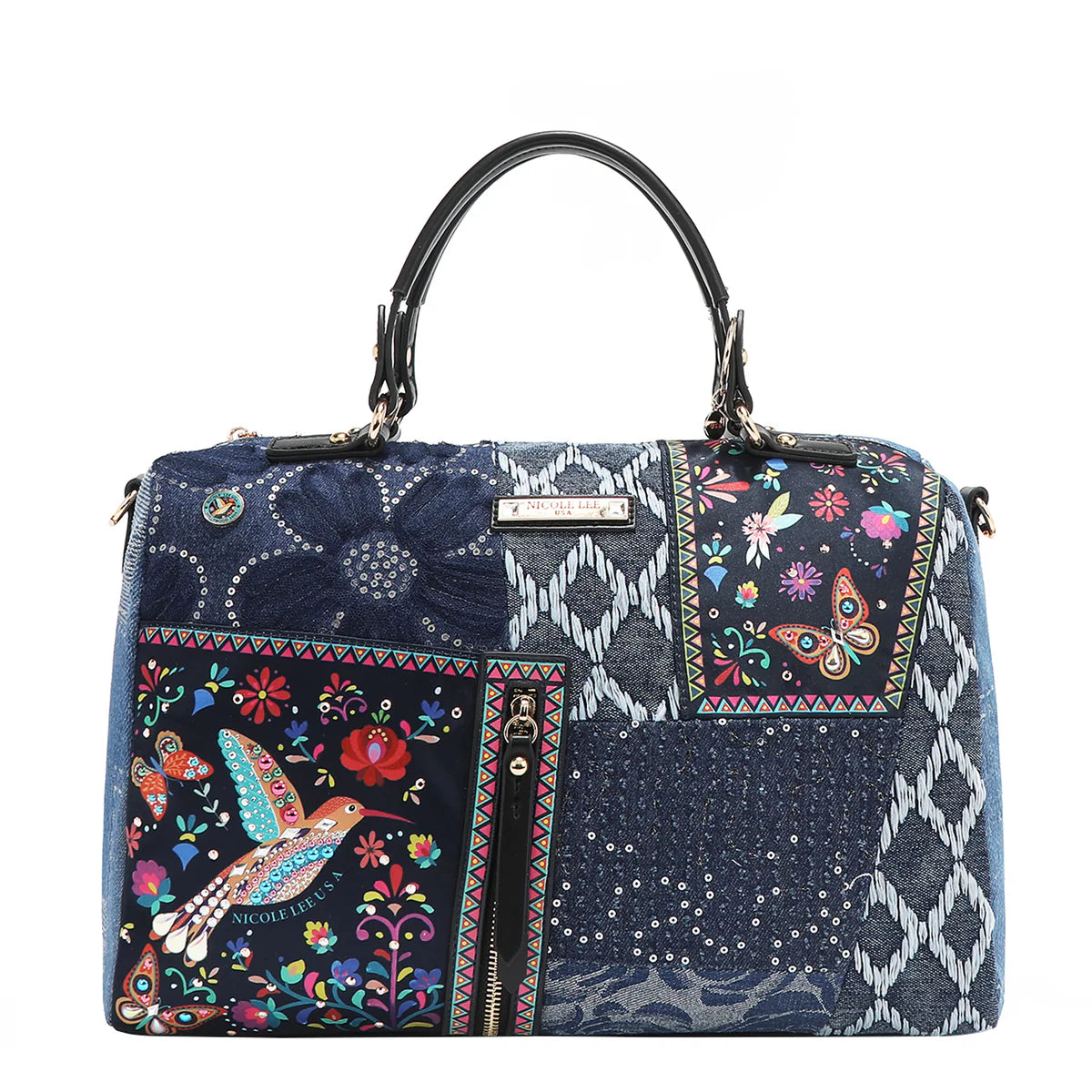 BOSQUE DE AMOR DENIM BOSTON BAG - JS17031 BOSQUE DE AMOR