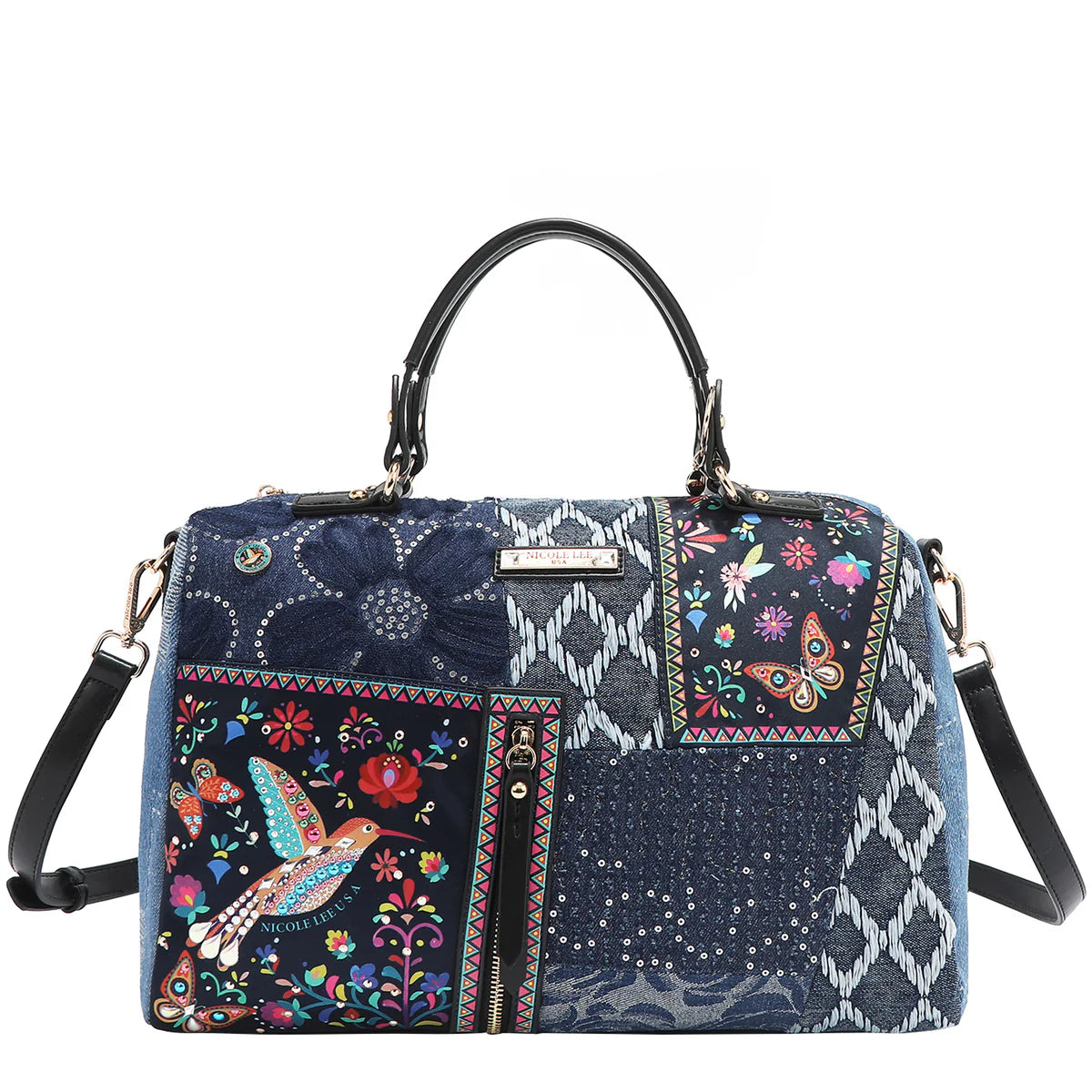 BOSQUE DE AMOR DENIM BOSTON BAG - JS17031 BOSQUE DE AMOR