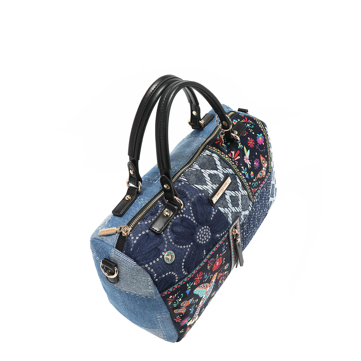 BOSQUE DE AMOR DENIM BOSTON BAG - JS17031 BOSQUE DE AMOR