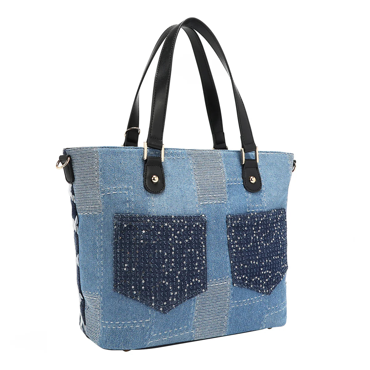 BOSQUE DE AMOR DENIM SHOPPER BAG - JS17032 BOSQUE DE AMOR