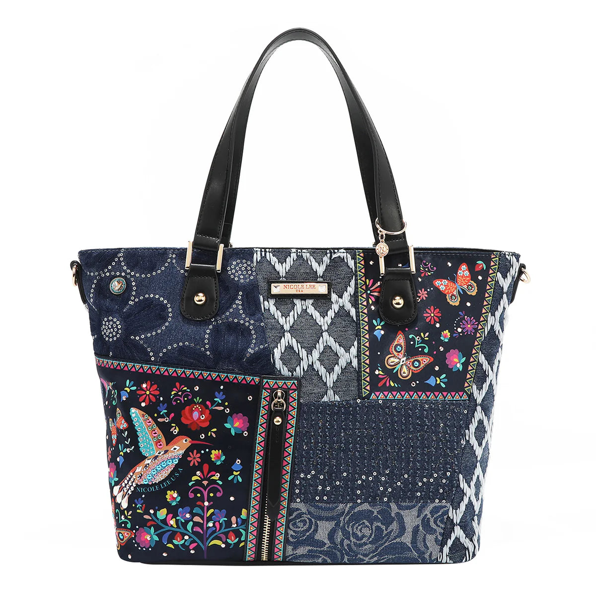 BOSQUE DE AMOR DENIM SHOPPER BAG - JS17032 BOSQUE DE AMOR