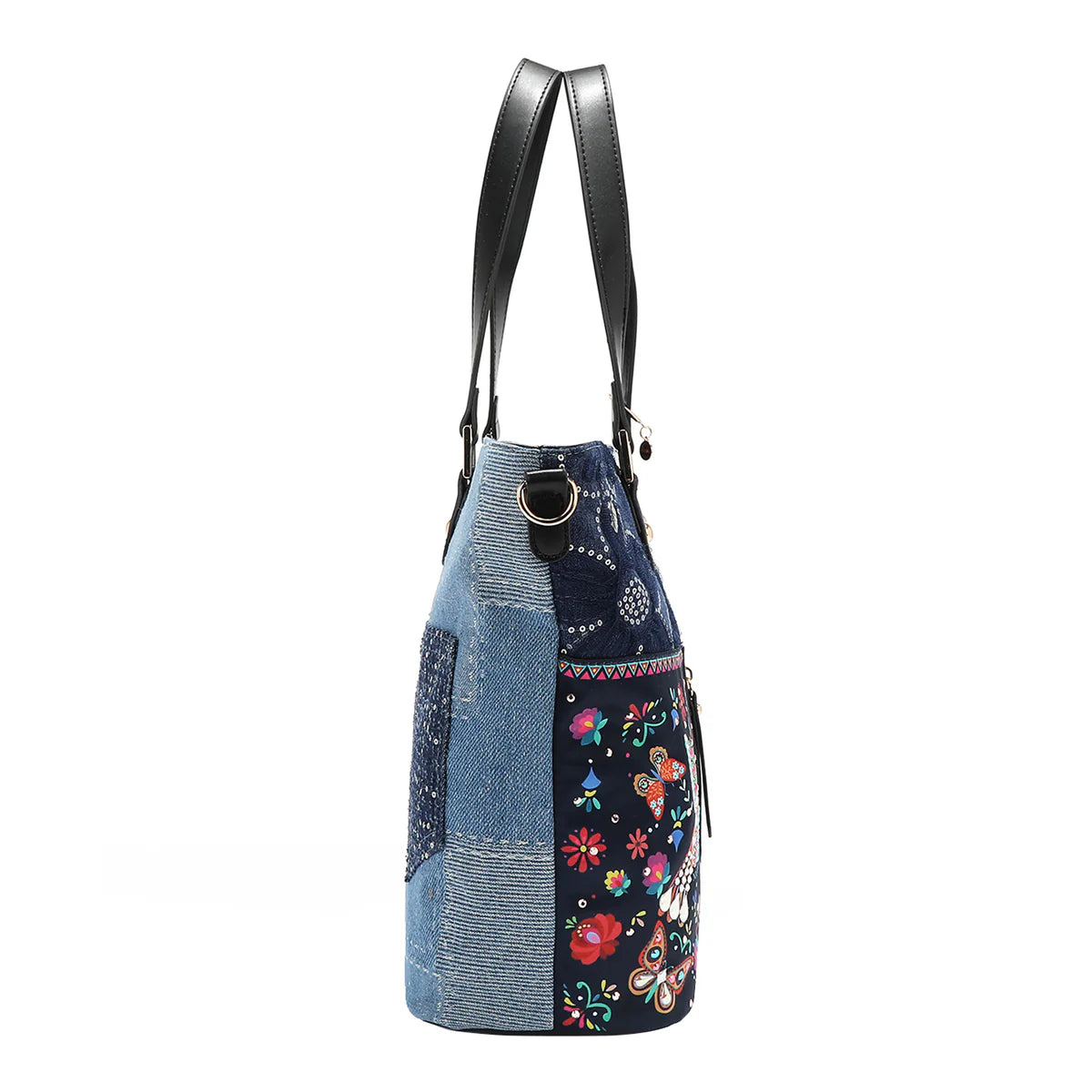BOSQUE DE AMOR DENIM SHOPPER BAG - JS17032 BOSQUE DE AMOR