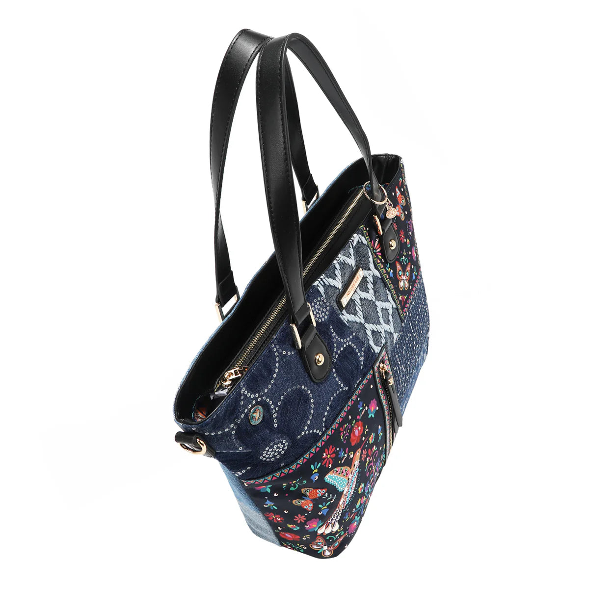 BOSQUE DE AMOR DENIM SHOPPER BAG - JS17032 BOSQUE DE AMOR