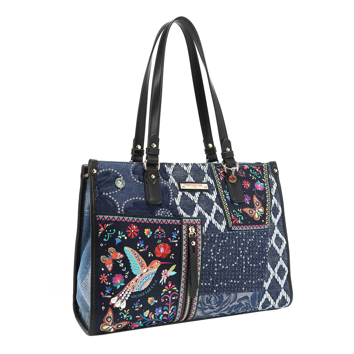 BOSQUE DE AMOR DENIM TOTE BAG -  JS17035 BOSQUE DE AMOR