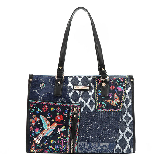 BOSQUE DE AMOR DENIM TOTE BAG -  JS17035 BOSQUE DE AMOR
