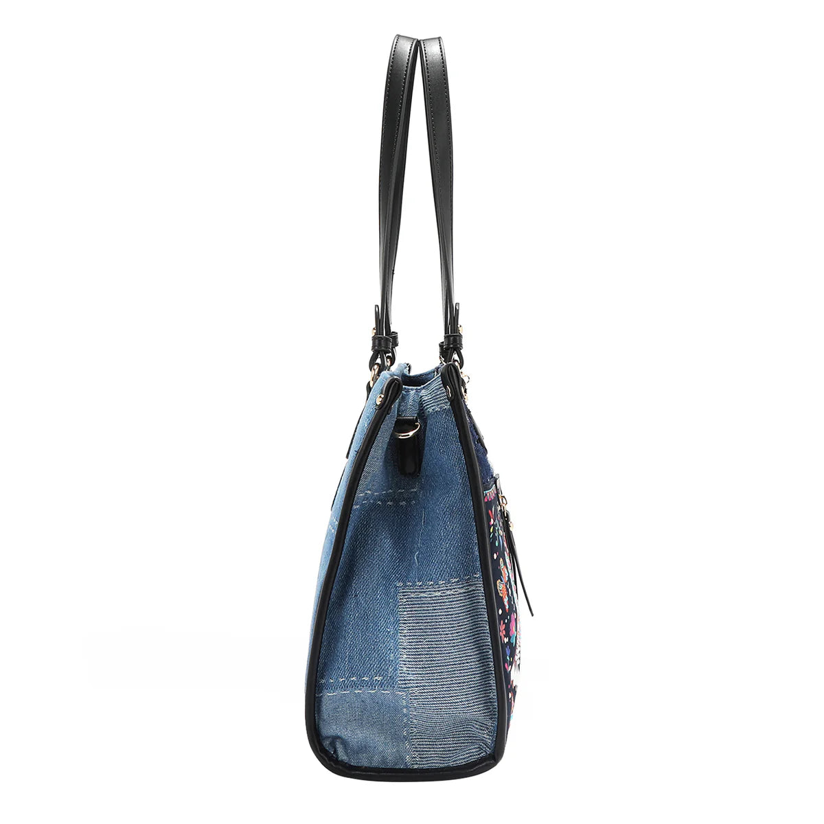 BOSQUE DE AMOR DENIM TOTE BAG -  JS17035 BOSQUE DE AMOR