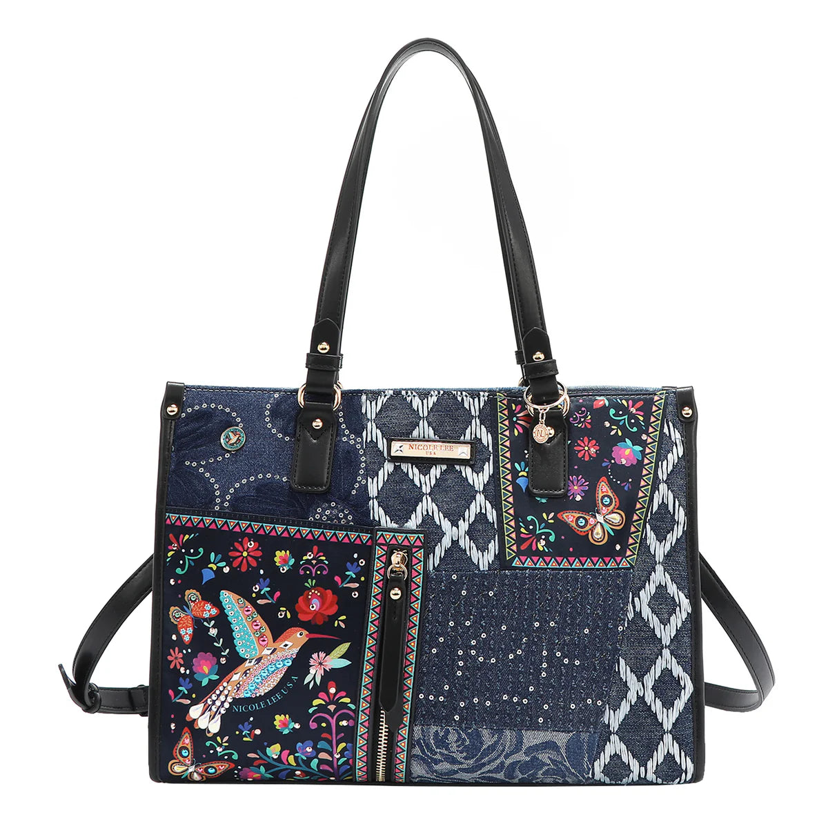 BOSQUE DE AMOR DENIM TOTE BAG -  JS17035 BOSQUE DE AMOR