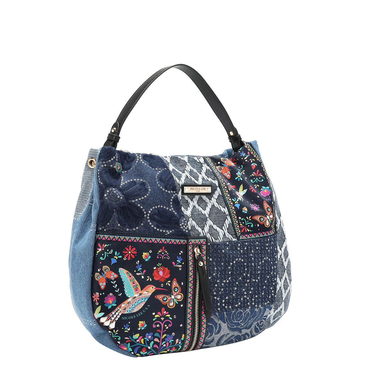 BOSQUE DE AMOR DENIM HOBO BAG - JS17036 BOSQUE DE AMOR