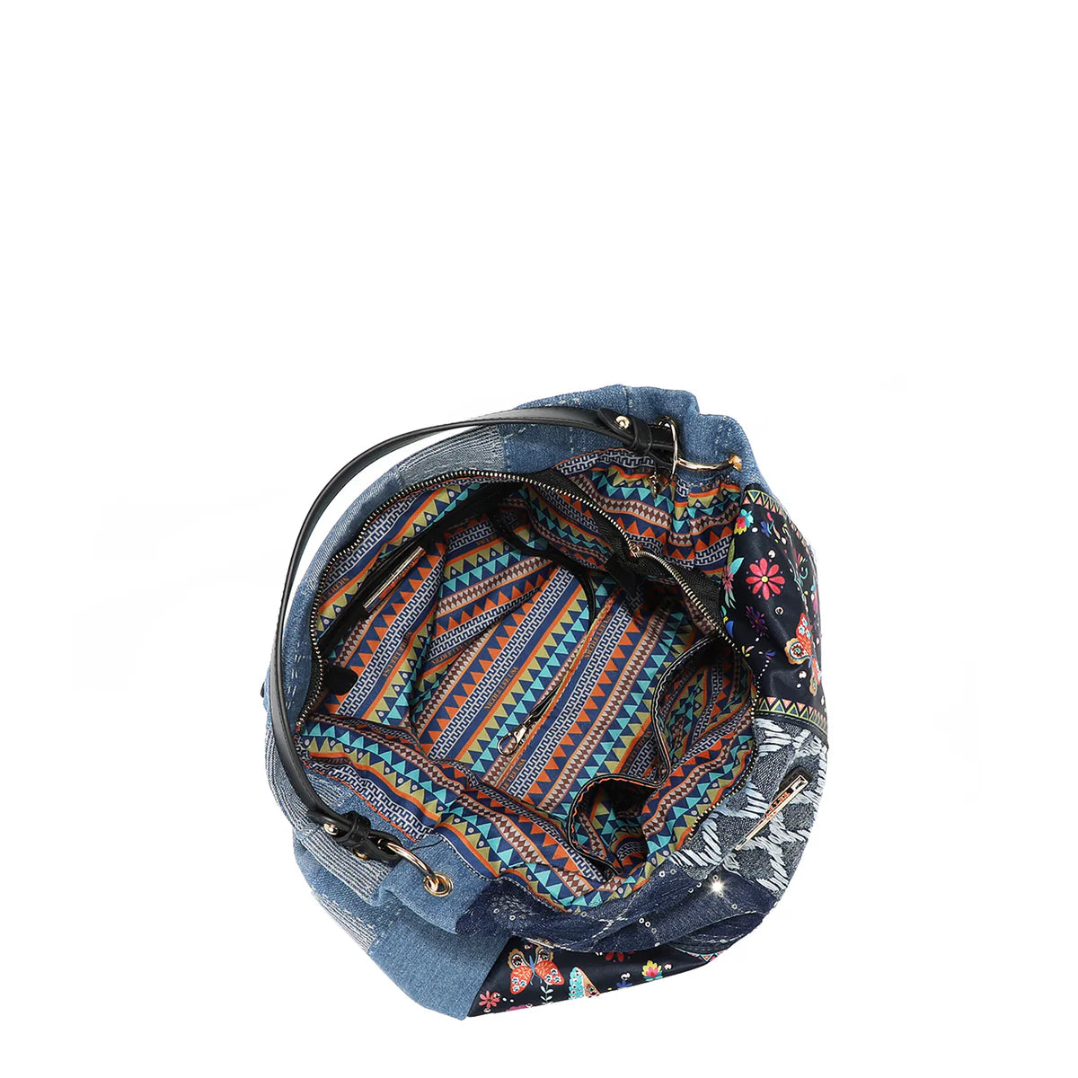 BOSQUE DE AMOR DENIM HOBO BAG - JS17036 BOSQUE DE AMOR