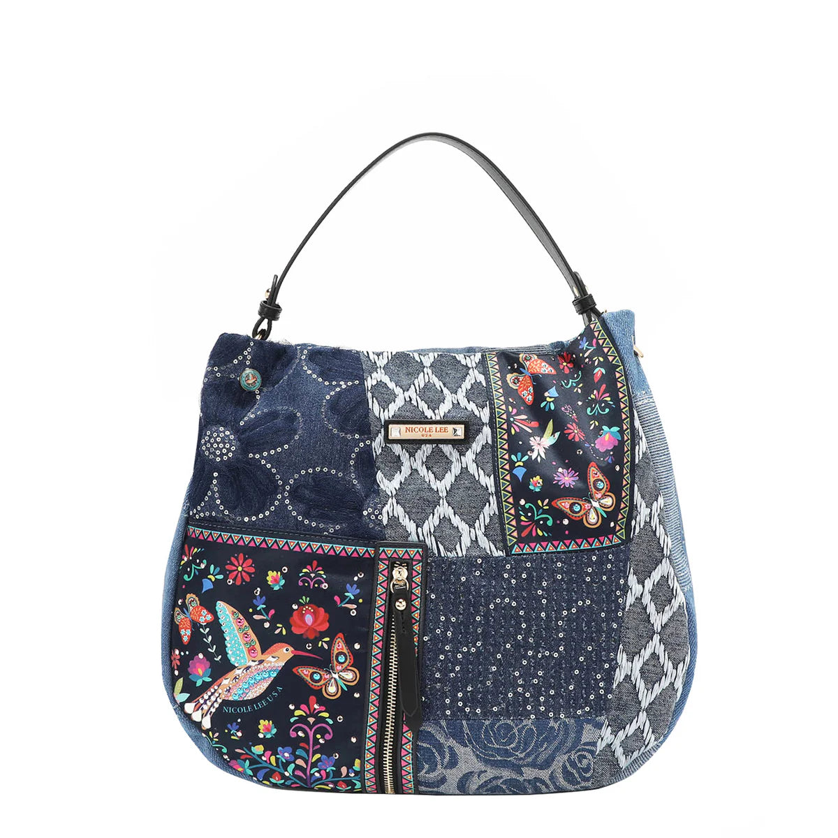 BOSQUE DE AMOR DENIM HOBO BAG - JS17036 BOSQUE DE AMOR
