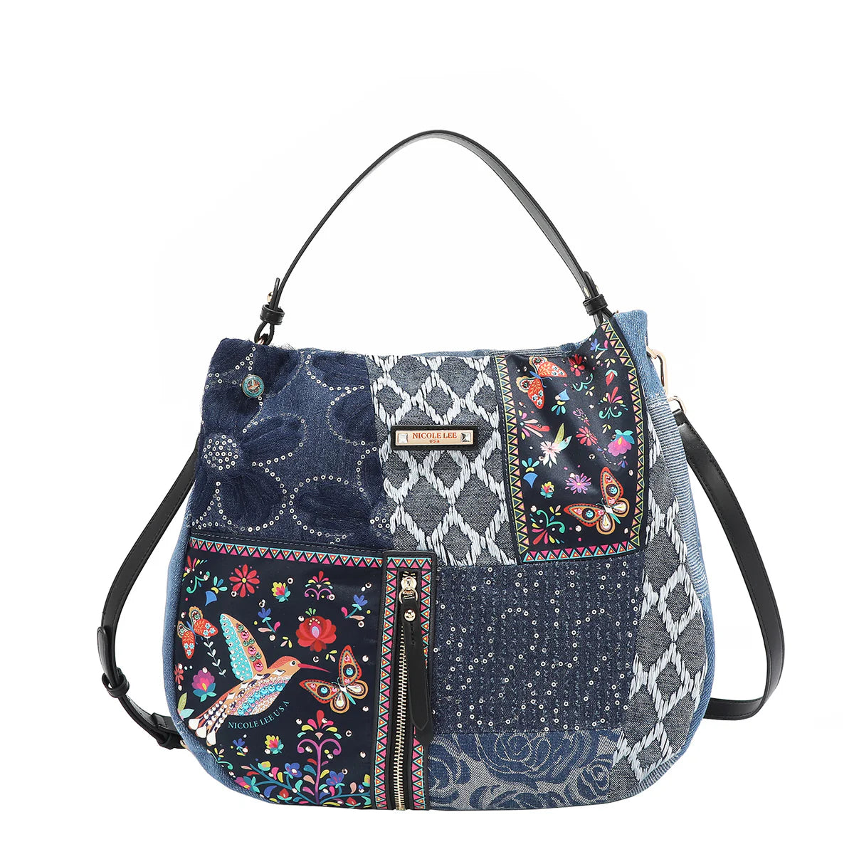 BOSQUE DE AMOR DENIM HOBO BAG - JS17036 BOSQUE DE AMOR