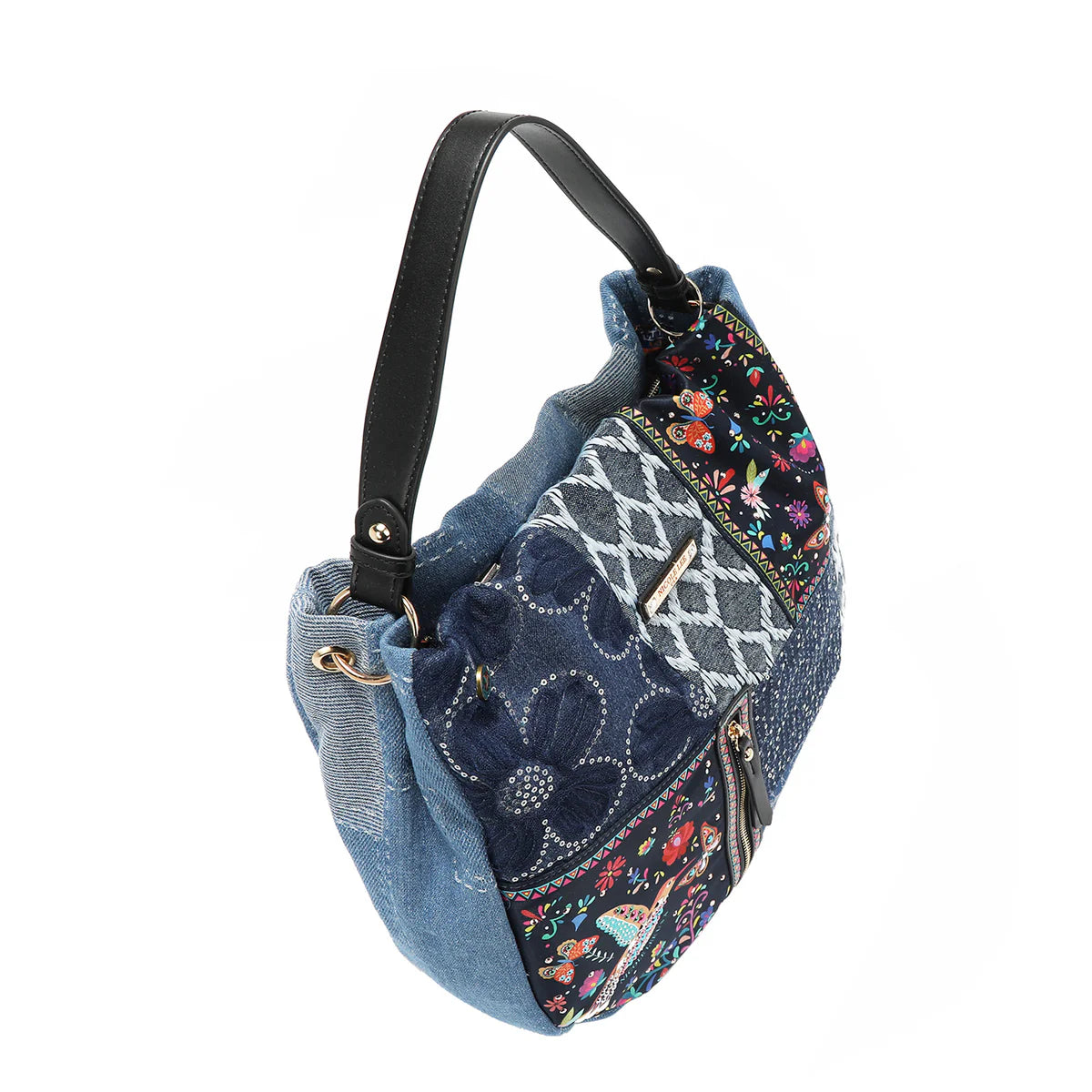 BOSQUE DE AMOR DENIM HOBO BAG - JS17036 BOSQUE DE AMOR