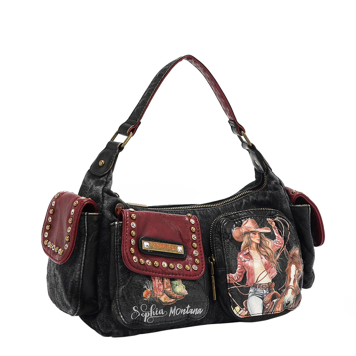 SOFIA MONTANA DENIM HANDBAG - JS17131 SOFIA MONTANA