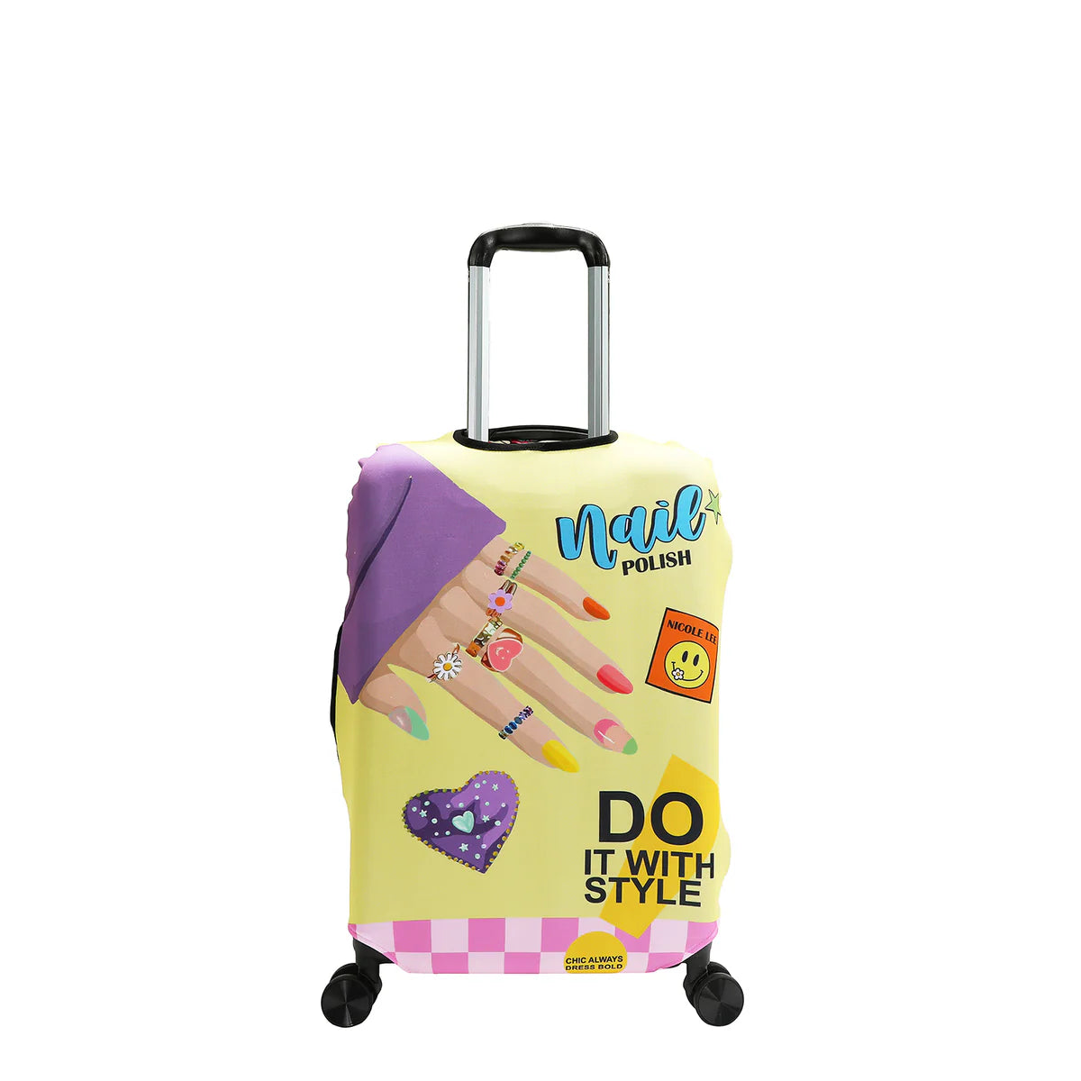 LUGGAGE COVER - LGC7809 MARTHA TRAVELS ITALY S / VIOLET BLOSSOM / SUN AND SAND / QUEEN CLEOPATRA / DREAM COMES TRUE