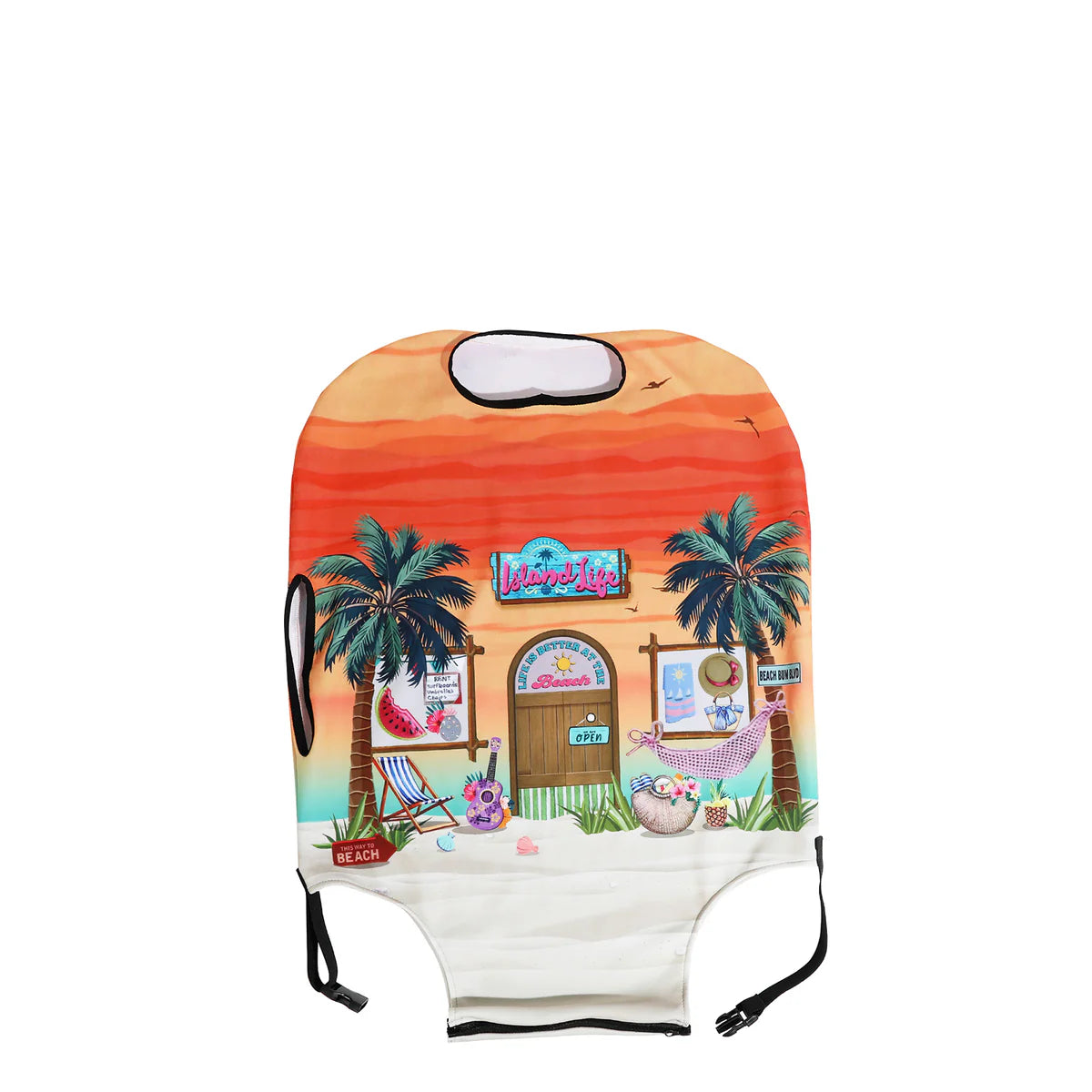 LUGGAGE COVER - LGC7809 MARTHA TRAVELS ITALY S / VIOLET BLOSSOM / SUN AND SAND / QUEEN CLEOPATRA / DREAM COMES TRUE