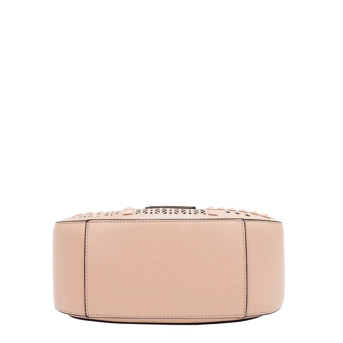 GEOMETRIC CUTOUT SHOULDER BAG - LSR17404 PINK / BLACK / CAMEL