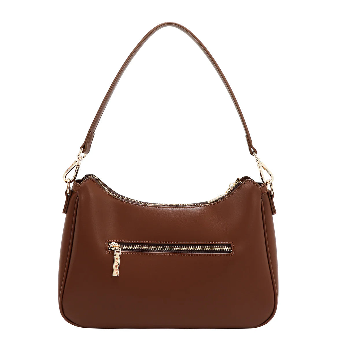 GEOMETRIC LASER CUT SHOULDER BAG - SLR17440 CHOCO