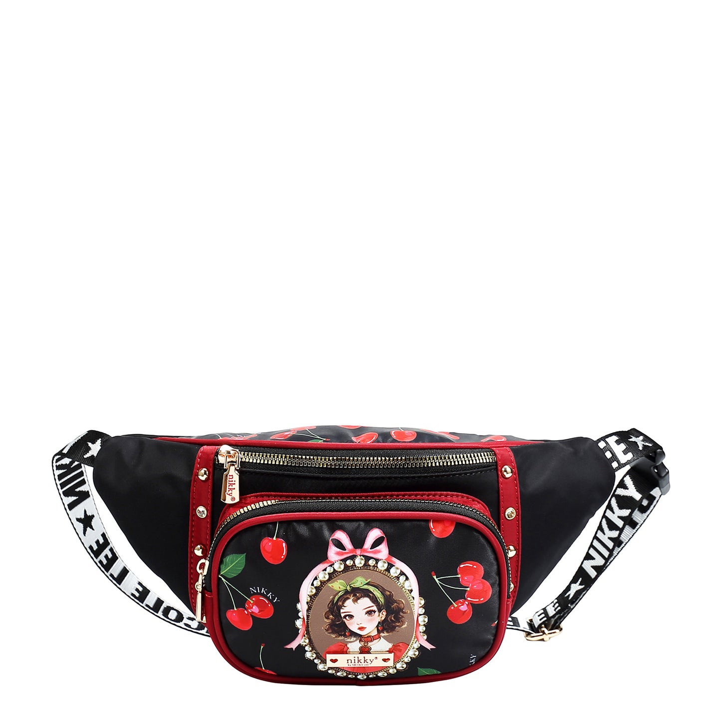 FASHION FANNY PACK -  NK12721N CHERRY LIPS BLACK / SWEET GIRL