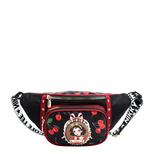 FASHION FANNY PACK -  NK12721N CHERRY LIPS BLACK / SWEET GIRL